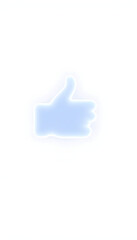 Heart shape. Like icon. Social media icon isolated with white highlights, png