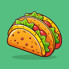 Tacos cartoon illustration