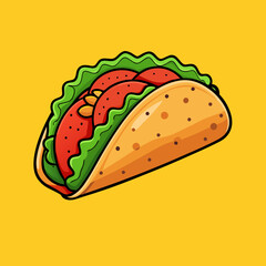Tacos cartoon illustration