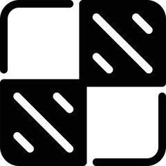 Simple vector icon chessboard