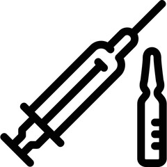 Simple vector icon syringe