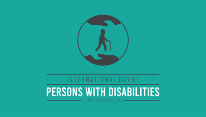 International Day of Persons with Disabilities is observed every year on December. Medical Healthcare Awareness concept. background, placard, banner template Vector illustration design.