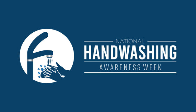 National Handwashing Awareness Week is observed every year on December. Medical Healthcare Awareness concept. background, placard, banner template Vector illustration design.