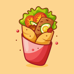shawarma illustration
