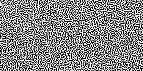 Gradient noise line abstract spread geometric background. Monochrome Turing reaction background. Abstract diffusion pattern with chaotic shapes. Vector illustration Natural seamless line pattern. 
