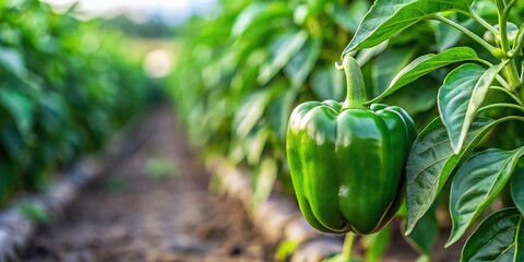Green pepper farming in limited irrigation conditions