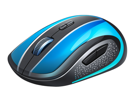 a computer mouse with a wheel