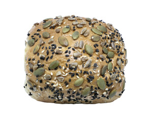 Whole grain bread on transparent background