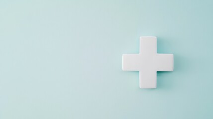 Obraz premium Minimalist Medical Background in Smooth White Tone