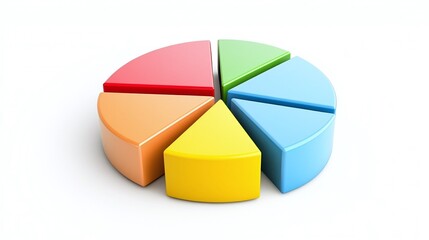 Fototapeta premium Interactive Pie Chart Showing Data Distribution