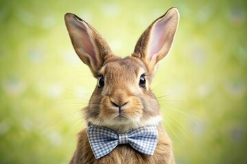Obraz premium Easter bunny in fancy bow tie