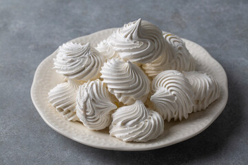 Homemade meringue dessert  French dessert