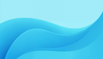 Obraz premium Abstract blue background with a smooth wave. Simple soft blue wavy. Modern clean gradient design. Minimal light blue graphic pattern. Suit for banner, poster, brochure, website, flyer design