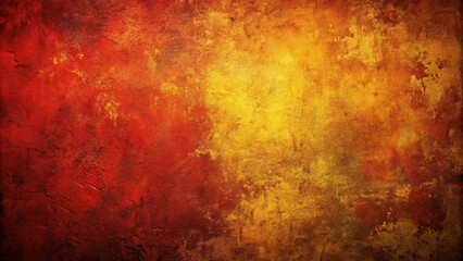 Obraz premium grungy paint texture background with dark red, orange, and yellow colors