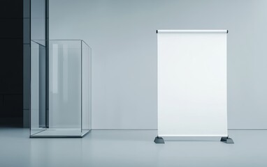 Blank Banner Stand.