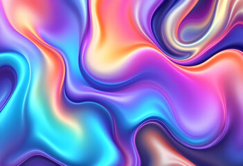 Fototapeta premium Vibrant Liquid Gradient Flow