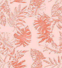 seamless abstract pattern digital illustration wrapping paper with graphic chaotic oriental hand drown colorful elements watercolor paint snowflakes fabric design print winter style