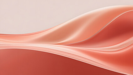 Gradient blending warm coral and peach tones, with a subtle wave pattern.