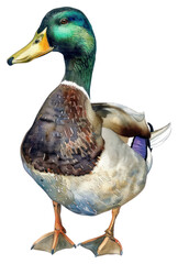 Obraz premium PNG A Duck illustration watercolor.
