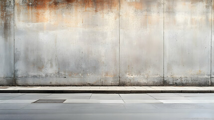Concrete Wall and Sidewalk Background