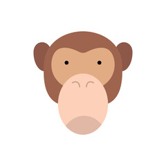 Fototapeta premium ape head illustration