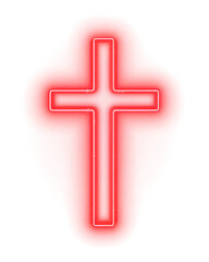 Obraz premium PNG Cross light background glowing.