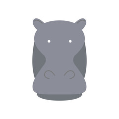hippo head cartoon