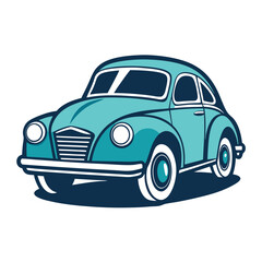This retro vintage car t-shirt design vector showcases a classic automobile in a stylish and timeless illustration, perfect for fashion-forward streetwear and nostalgic automotive enthusiasts.
