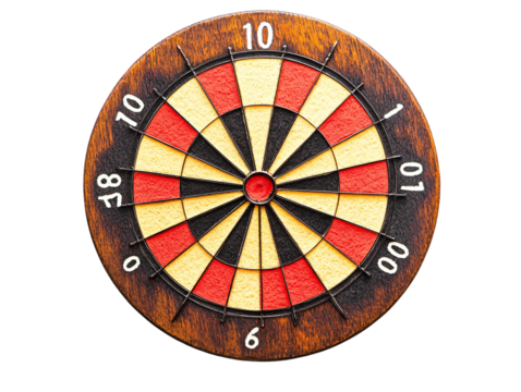 a dart board with a dartboard in the center