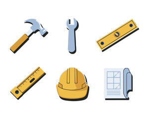Construction and Tools Icons set