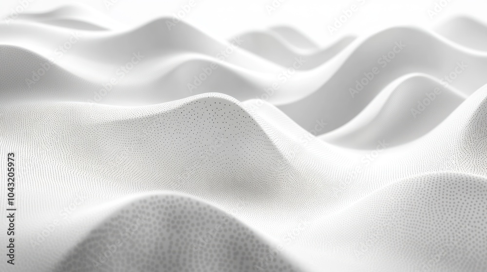 Poster bright white background with a faint overlay of abstract dots or lines for a modern, clean look