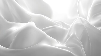 Obraz premium White background with soft, blurred abstract shapes emerging, giving a futuristic minimal vibe
