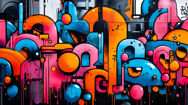 Fototapeta Abstract Graffiti Art Illustration