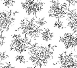 seamless abstract pattern digital illustration wrapping paper with graphic chaotic oriental hand drown colorful elements watercolor paint snowflakes fabric design print winter style