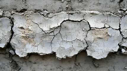 Obraz premium Cracked Wall Texture - Close Up Illustration