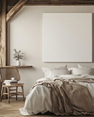 Cozy Bedroom Interior.