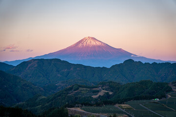 Sunset from highland at Mt.Fuji view point shizuoka (Japan, shizuoka )