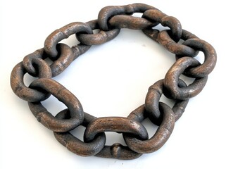 Obraz premium Industrial chains made of metal alloy steel, very strong