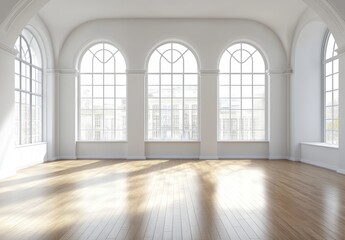 Empty Room with Windows.