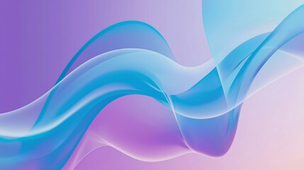 Flowing gracefully across a dreamy pink and purple gradient background. An abstract blue wave creates a dynamic and energetic visual. Perfect for digital design projects
