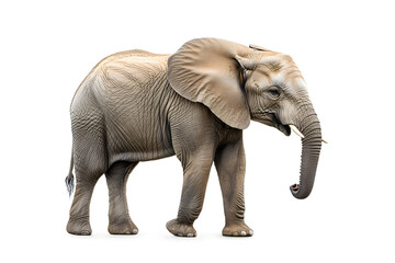 Fototapeta premium Elephant isolated on white background
