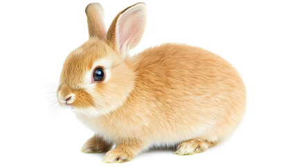 Obraz premium Cute rabbit on white background
