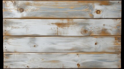 Naklejka premium Weathered wood planks painted in gray and white.