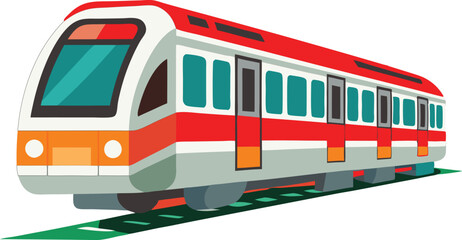 subway metro train vector illustration graphic design 
