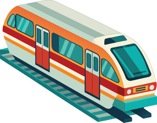 subway metro train vector illustration graphic design 