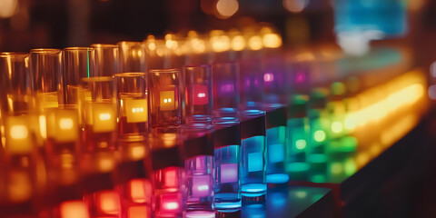 Fototapeta premium Lit Candles with Warm Glow