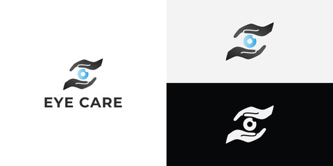 Eye Care, eye clinic Logo Design Template.