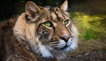 Naklejka premium portrait of a big cat