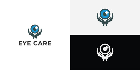 Eye Care, eye clinic Logo Design Template.