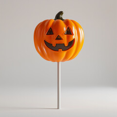 Colorful Halloween Pumpkin Jack o Lantern Lollipop Candy Treat